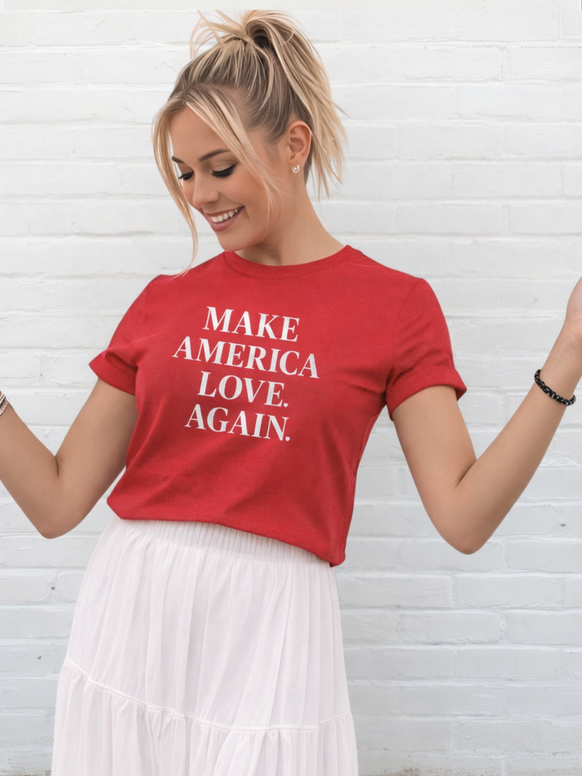 MAKE AMERICA LOVE AGAIN.™ Tee – Because love always wins. ❤️