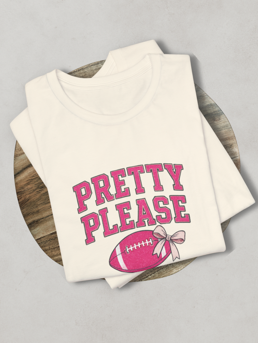 PRETTY PLEASE.™ Tee — Touchdowns & Sparkle