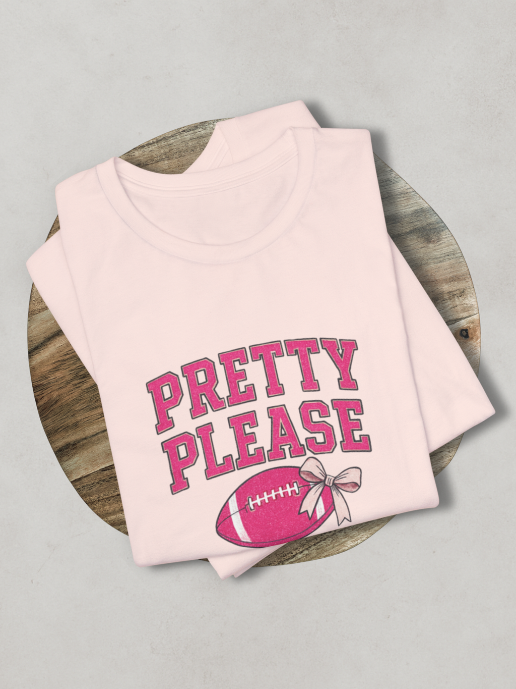 PRETTY PLEASE.™ Tee — Touchdowns & Sparkle