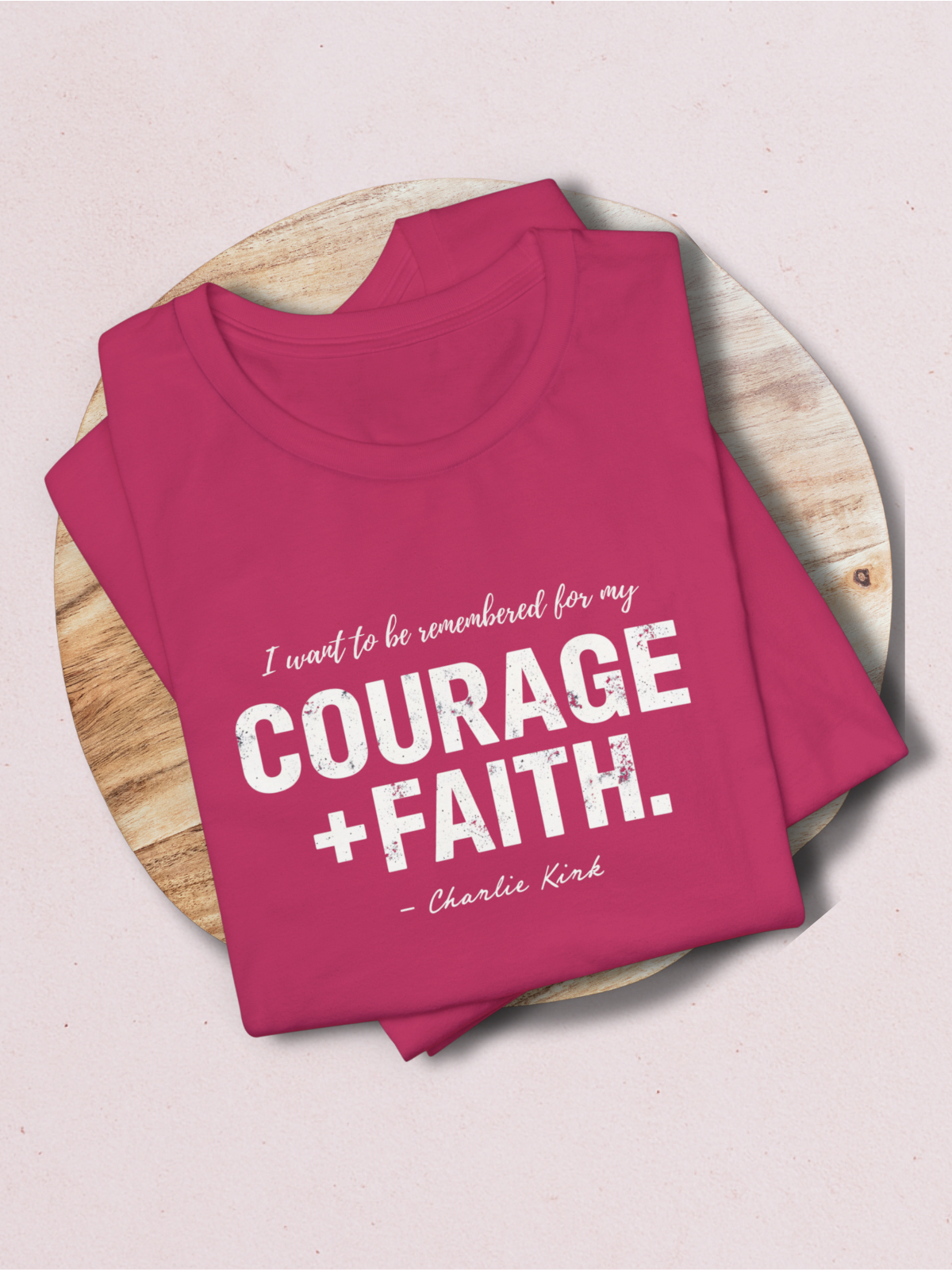 COURAGE FOR MY FAITH™ — Charlie Kirk Legacy Tee