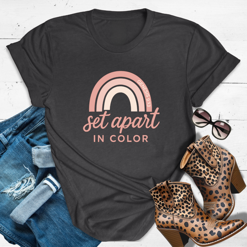 Set Apart in Color™ Tee - Holy hues. Faith-fueled flex.