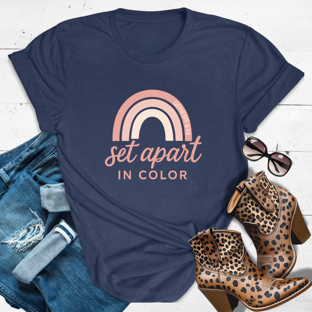 Set Apart in Color™ Tee - Holy hues. Faith-fueled flex.