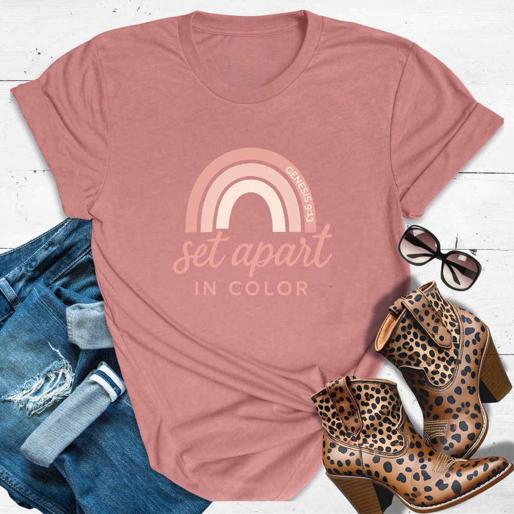 Set Apart in Color™ Tee - Holy hues. Faith-fueled flex.