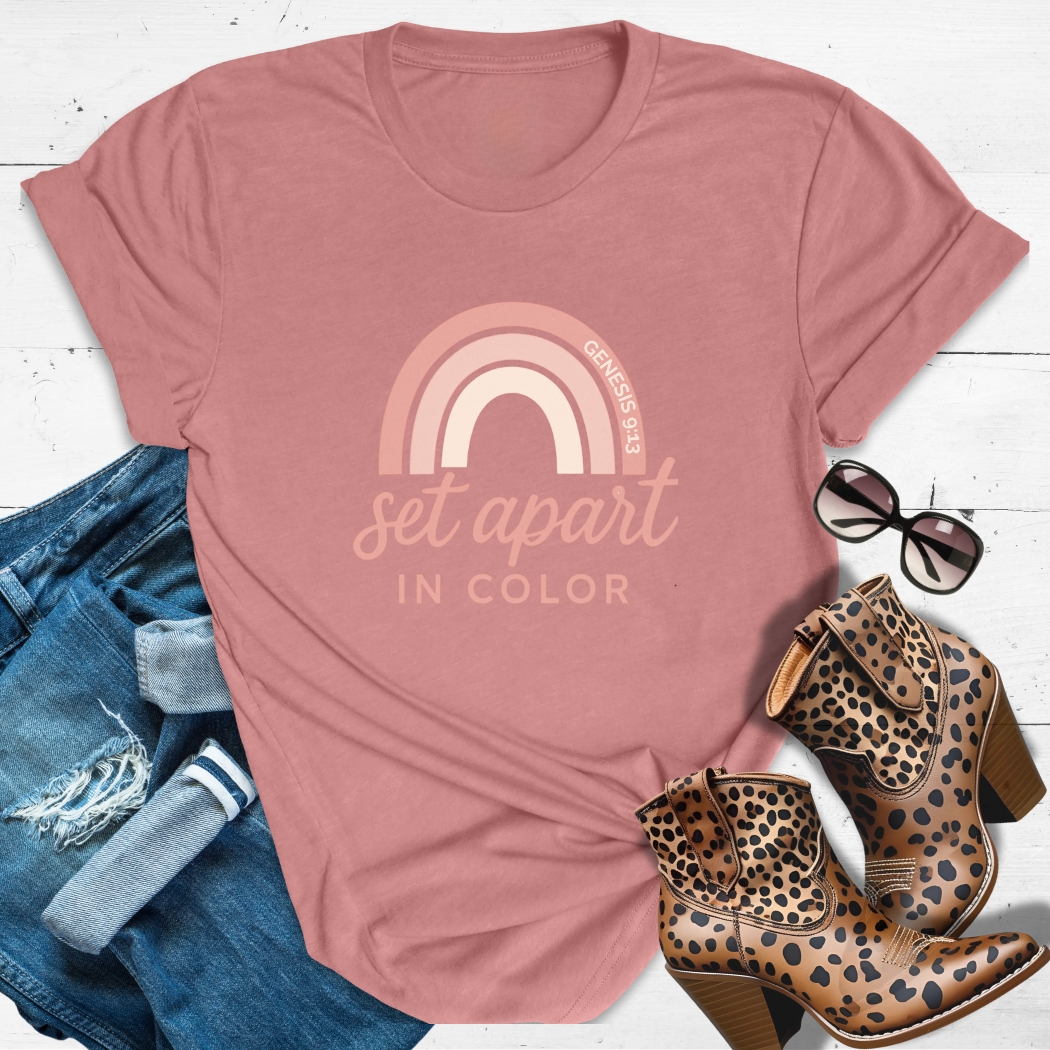 Set Apart in Color™ Tee - Holy hues. Faith-fueled flex.