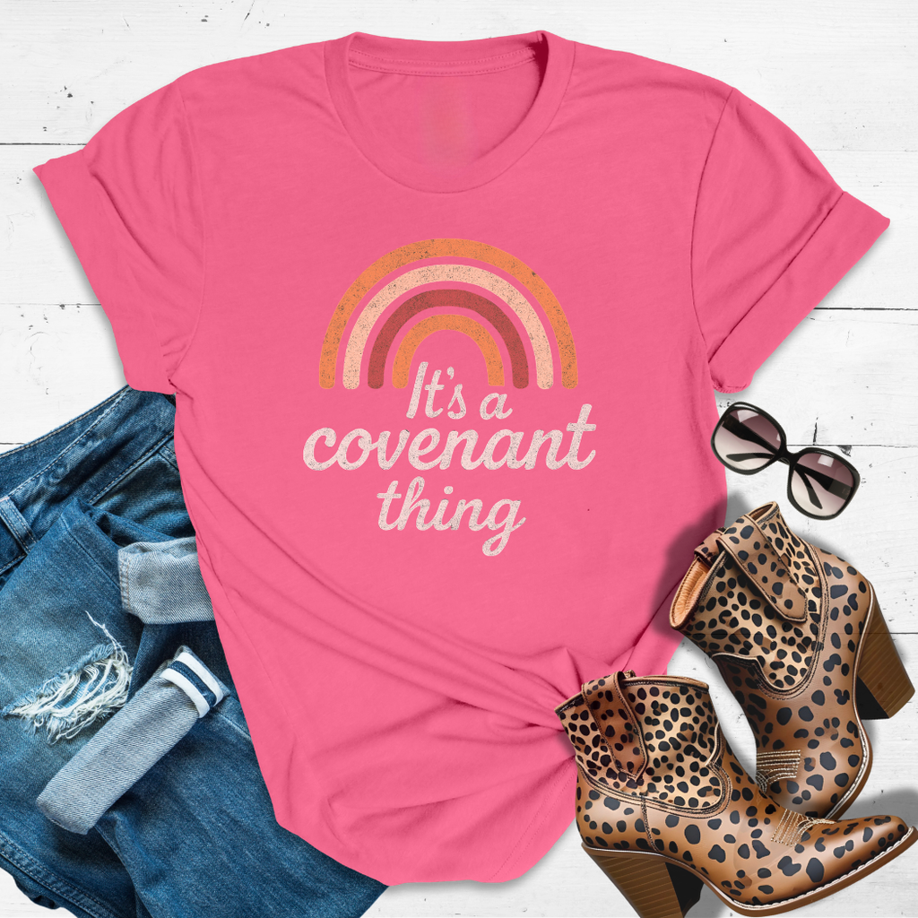 Covenant Queen™ Tee — Rainbow promises and fierce vibes