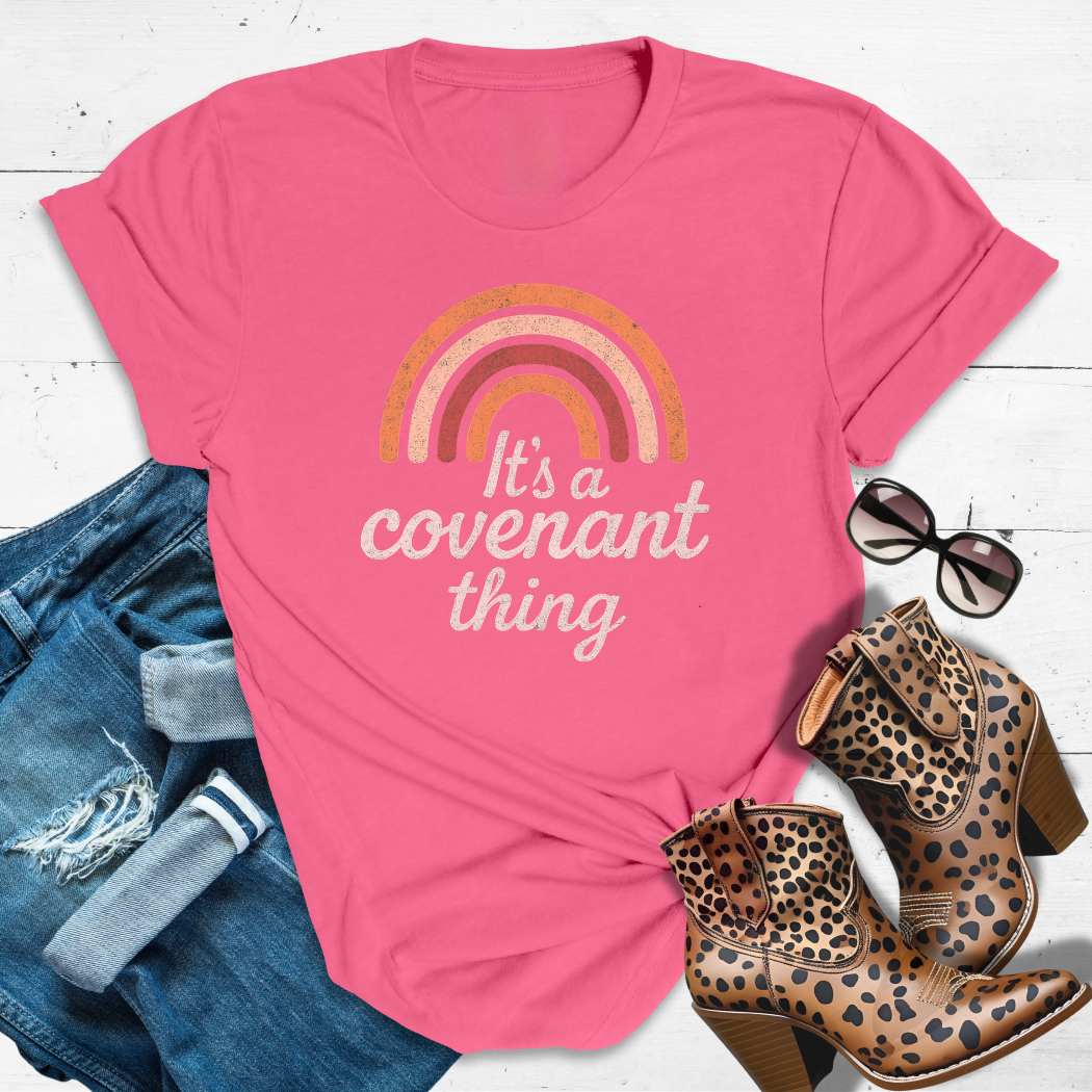 Covenant Queen™ Tee — Rainbow promises and fierce vibes