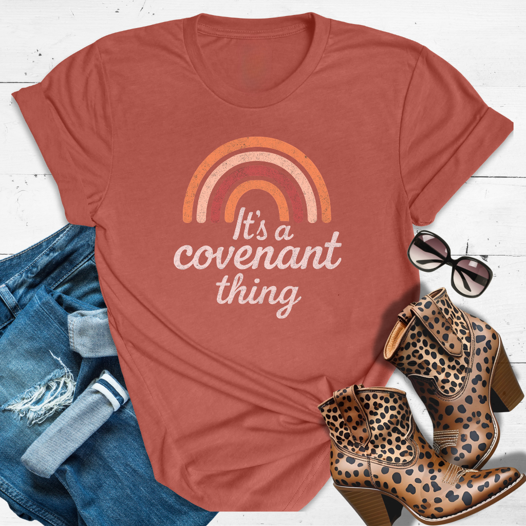 Covenant Queen™ Tee — Rainbow promises and fierce vibes