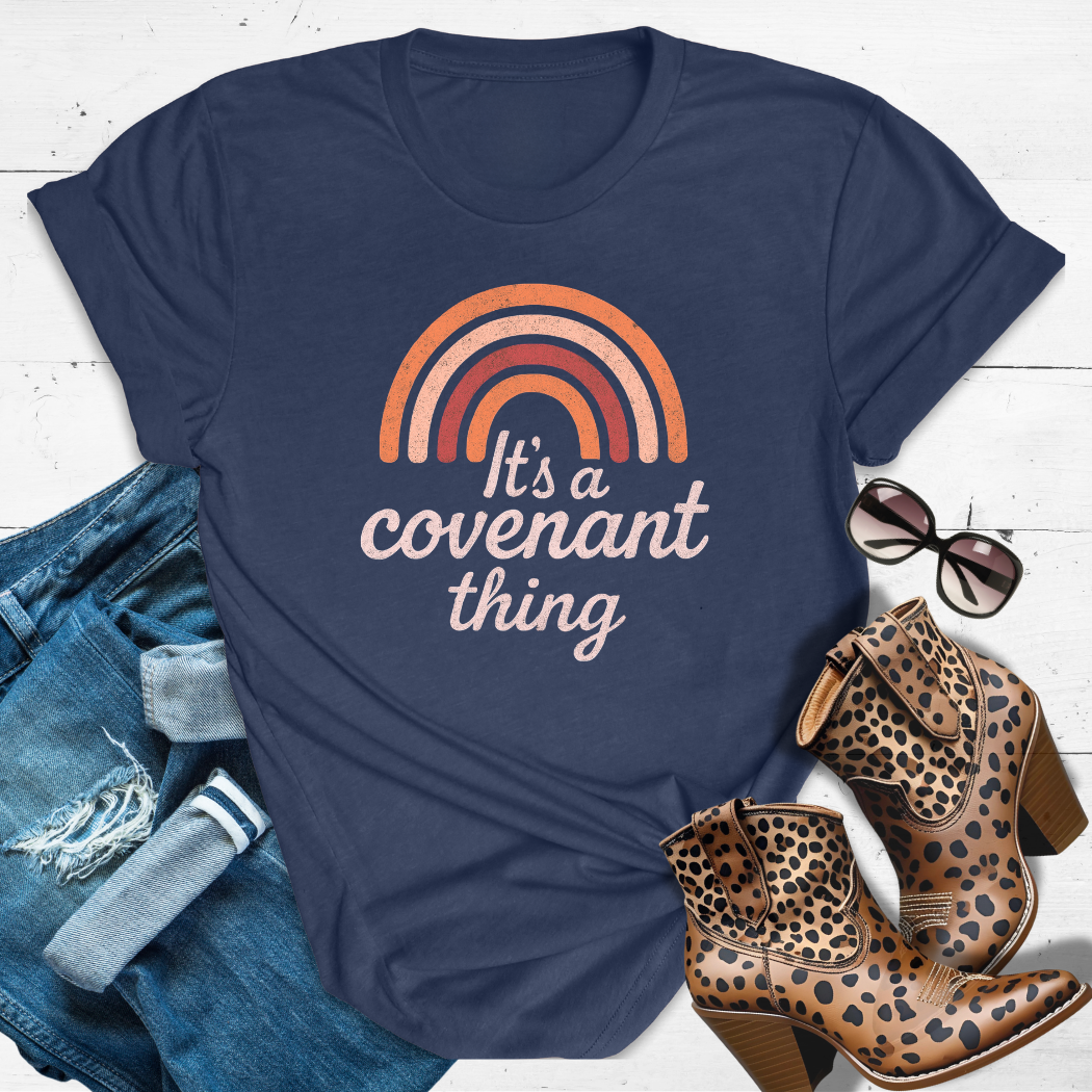 Covenant Queen™ Tee — Rainbow promises and fierce vibes