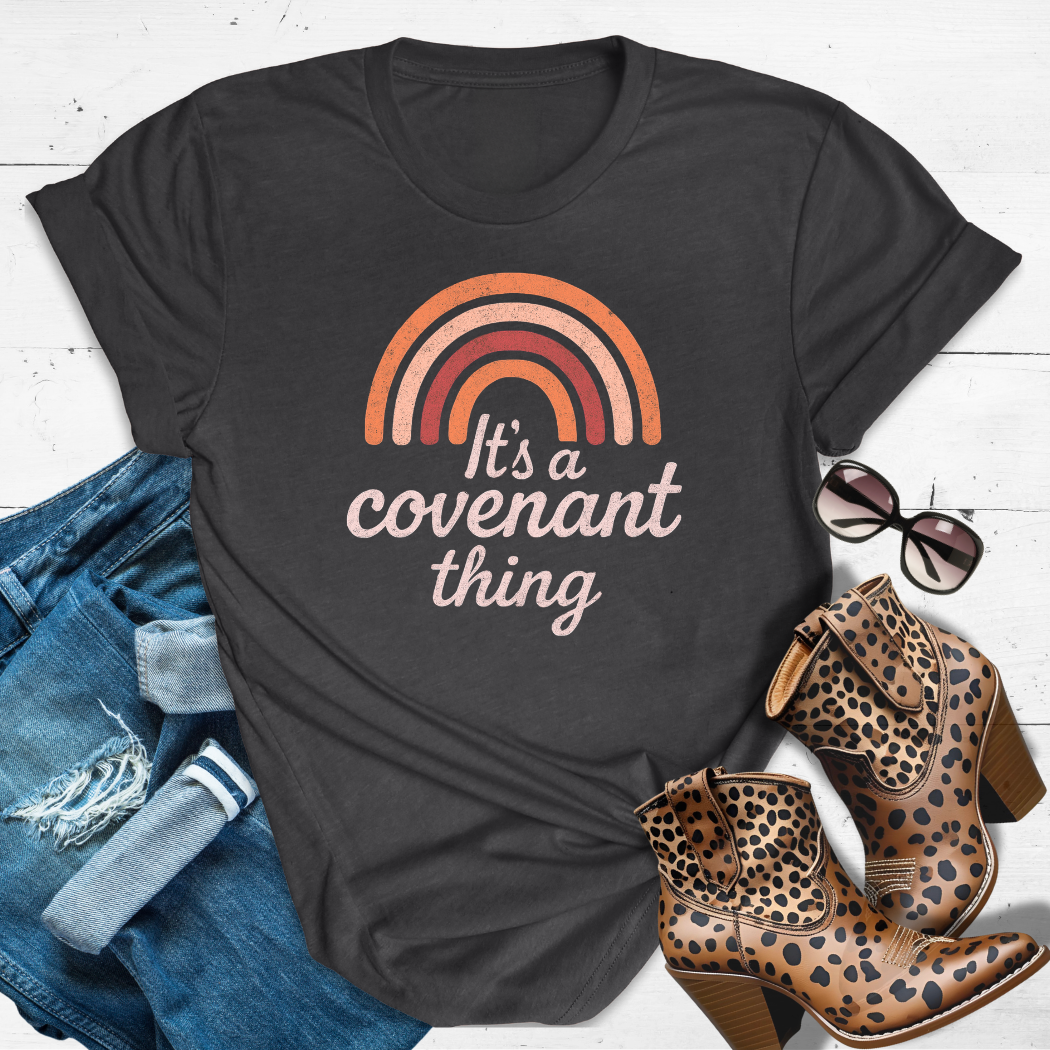 Covenant Queen™ Tee — Rainbow promises and fierce vibes