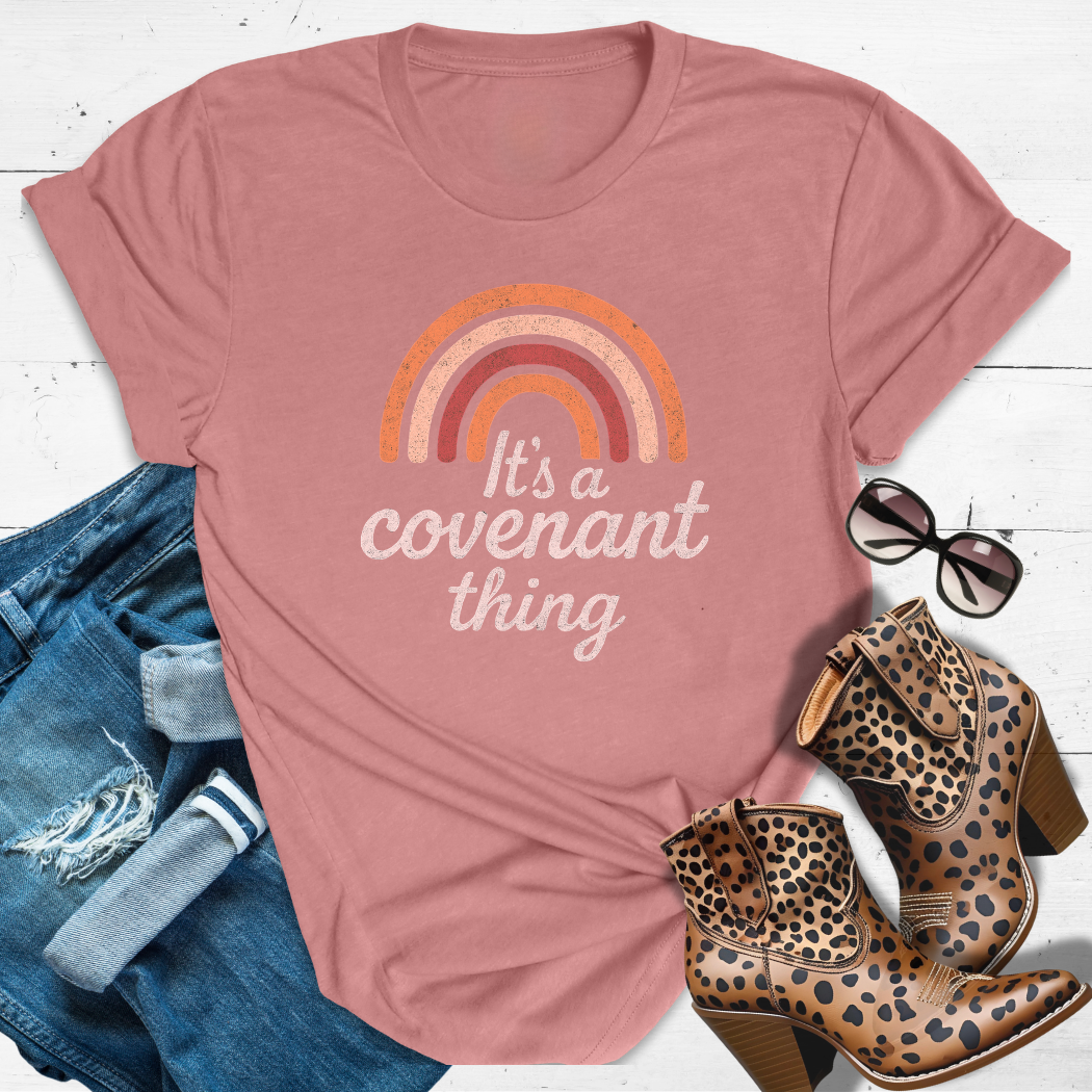 Covenant Queen™ Tee — Rainbow promises and fierce vibes