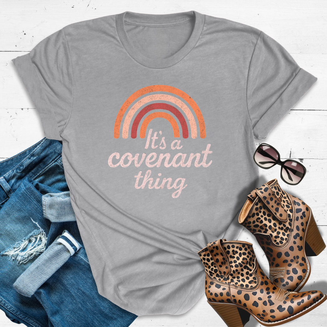 Covenant Queen™ Tee — Rainbow promises and fierce vibes