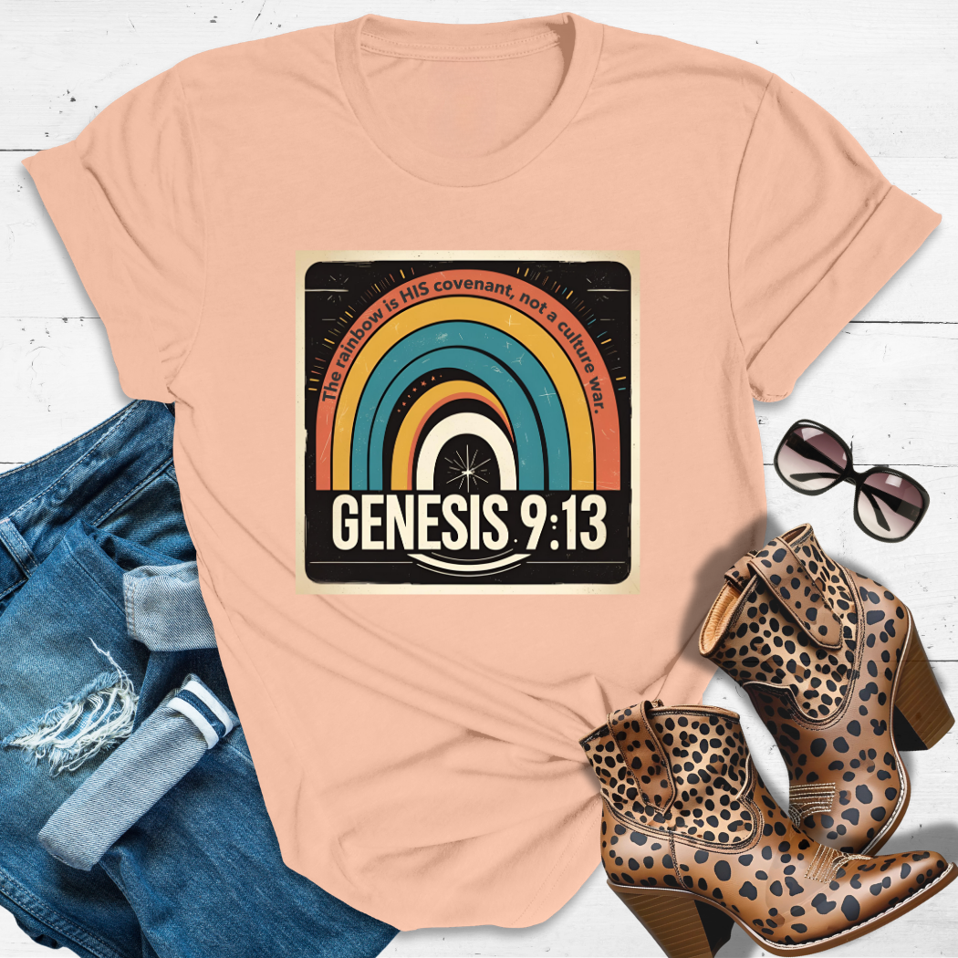 The OG: God’s Rainbow™ Tee — Heaven owns the patent. No Debates.