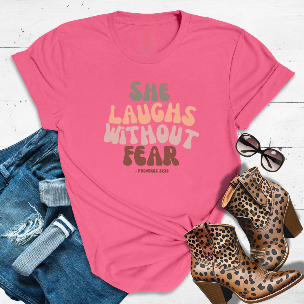 Fear Free & Flowy™ Tee — Because fear has zero VIP access in this Queen’s life.