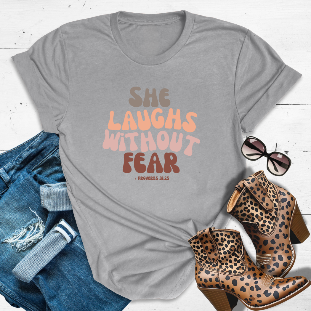 Fear Free & Flowy™ Tee — Because fear has zero VIP access in this Queen’s life.