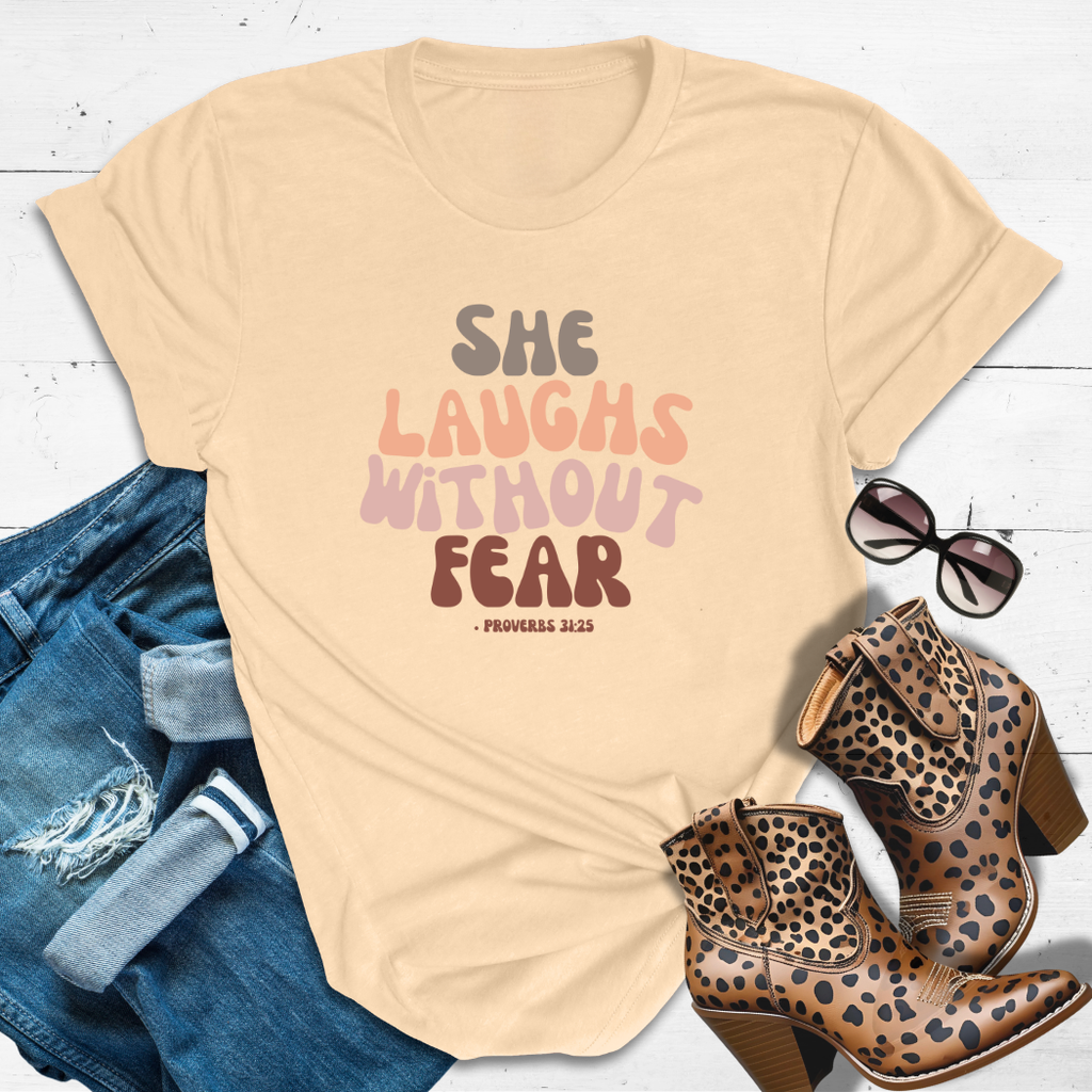 Fear Free & Flowy™ Tee — Because fear has zero VIP access in this Queen’s life.
