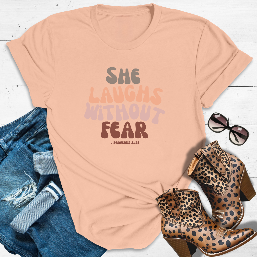Fear Free & Flowy™ Tee — Because fear has zero VIP access in this Queen’s life.