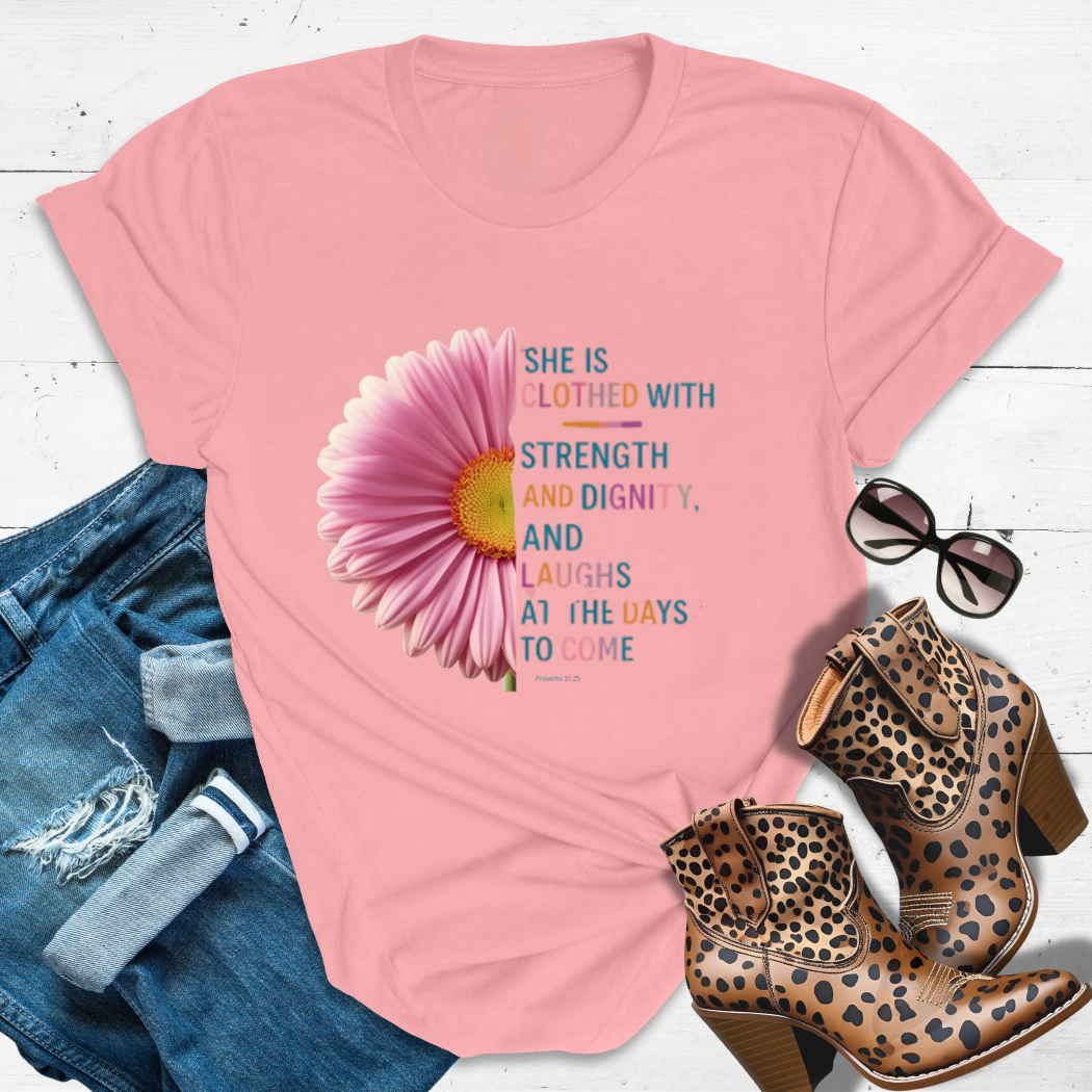 BLOOM Where You’re Planted™ Tee — This Queen is clothed in statement petals