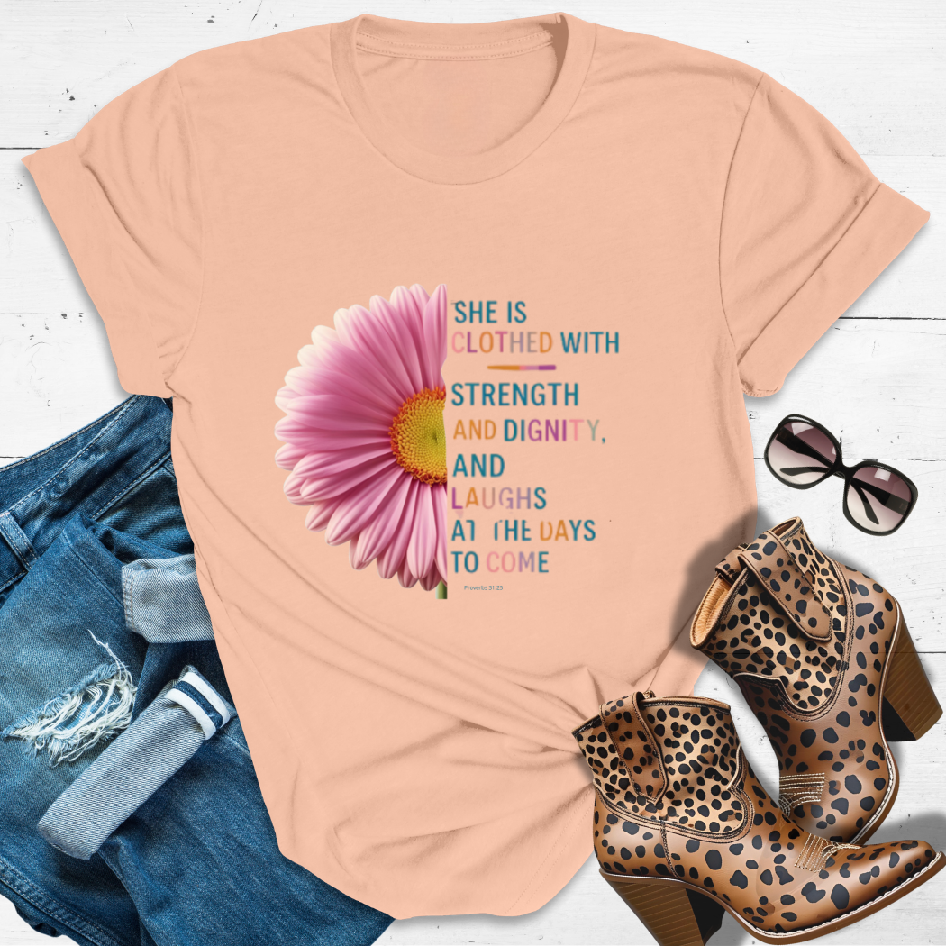 BLOOM Where You’re Planted™ Tee — This Queen is clothed in statement petals