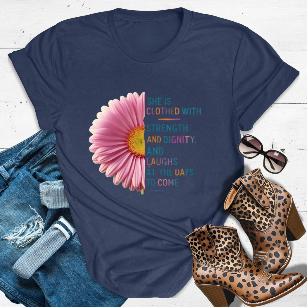 BLOOM Where You’re Planted™ Tee — This Queen is clothed in statement petals