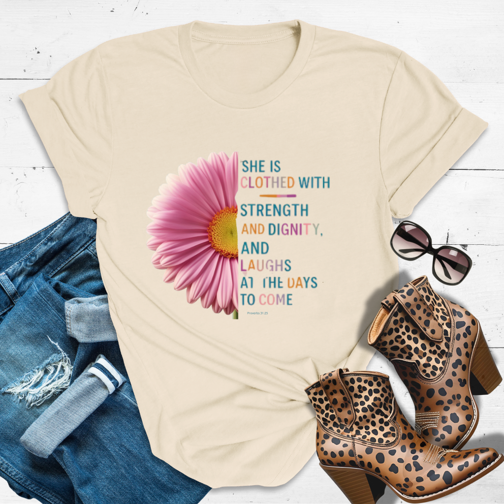 BLOOM Where You’re Planted™ Tee — This Queen is clothed in statement petals