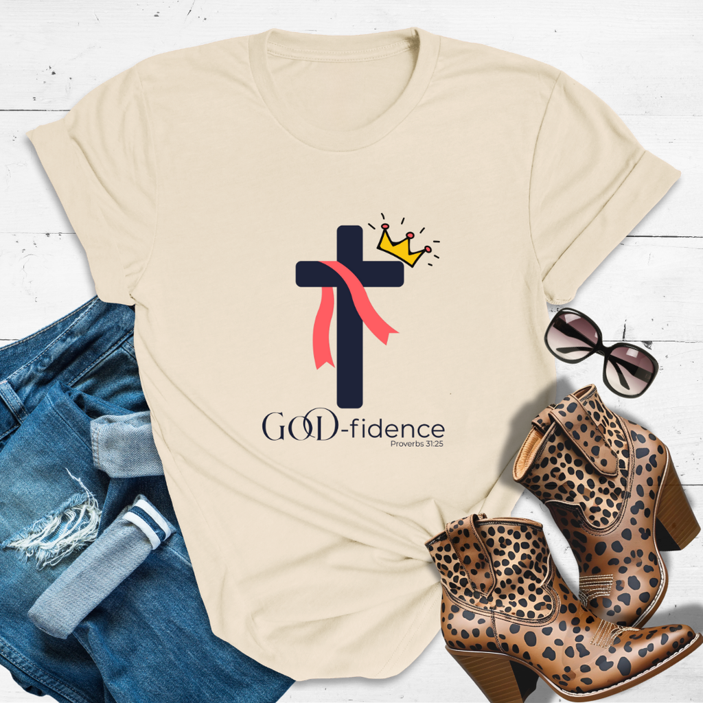 GOD-fidence™ Tee — Walk In Like He Sent You, Beautiful