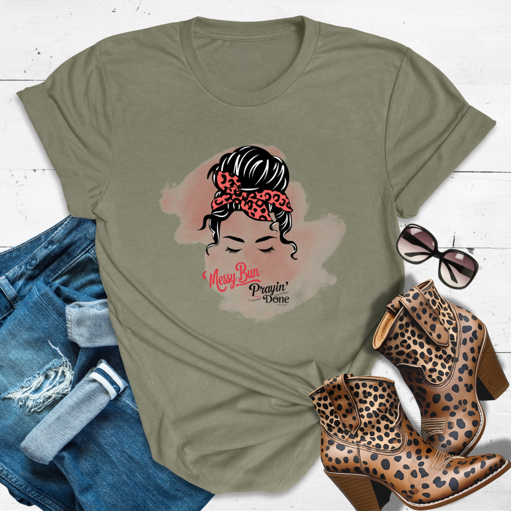 Spiritual Savage™ Tee – High bun. Higher faith. Zero apologies.
