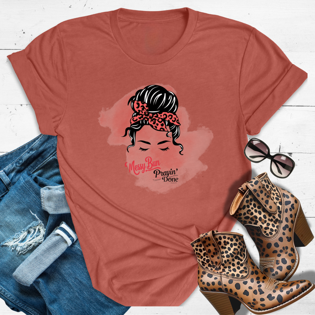 Spiritual Savage™ Tee – High bun. Higher faith. Zero apologies.