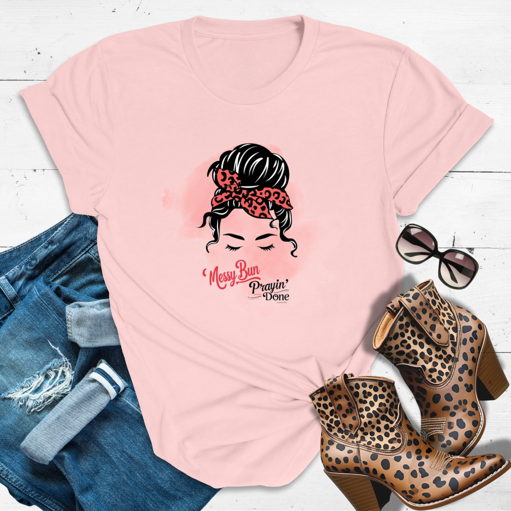 Spiritual Savage™ Tee – High bun. Higher faith. Zero apologies.
