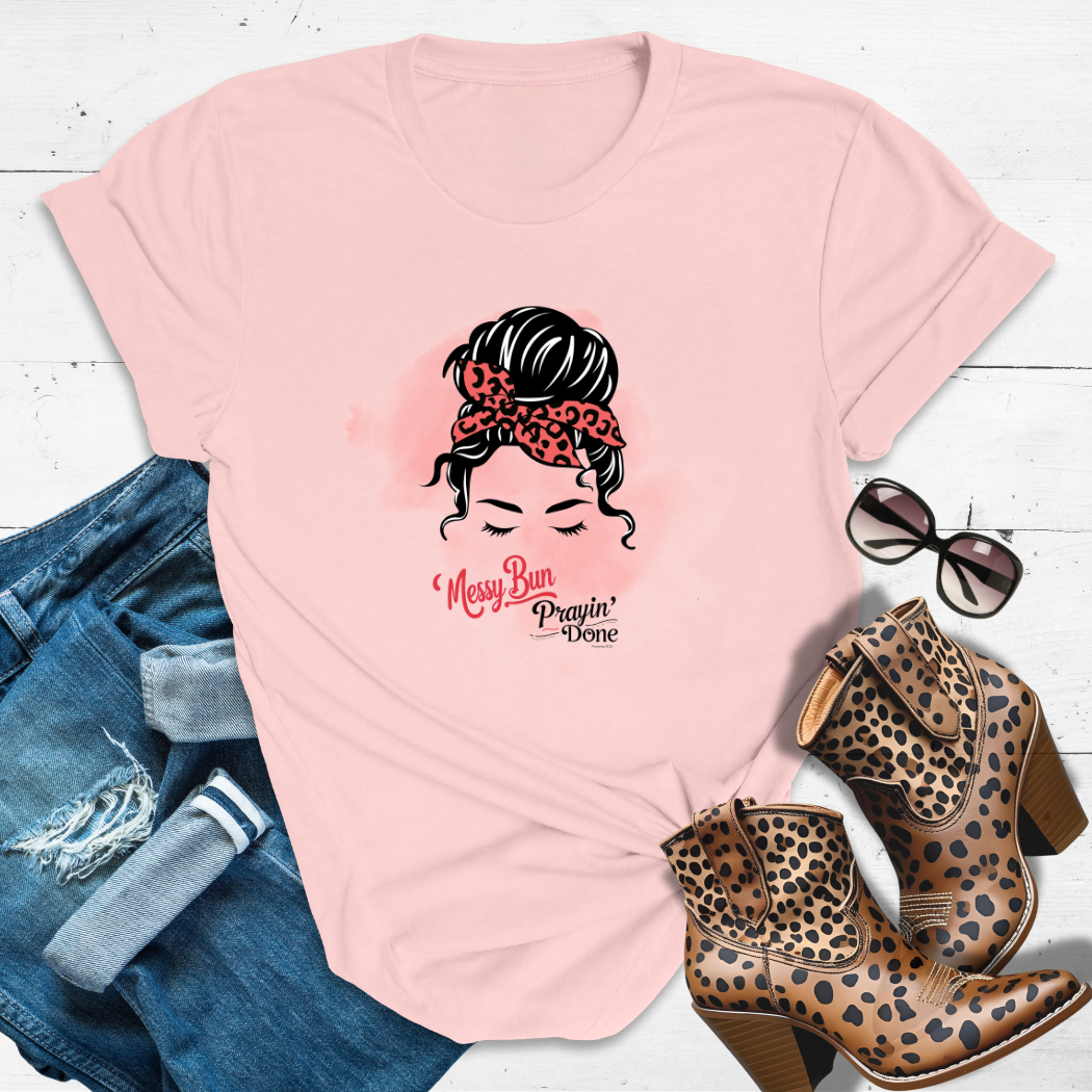 Spiritual Savage™ Tee – High bun. Higher faith. Zero apologies.