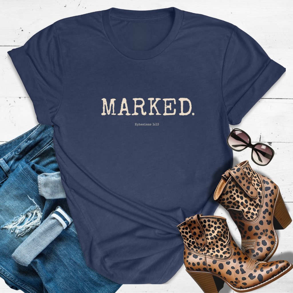 MARKED.™ Tee — Sealed by Heaven, Sent with Purpose.