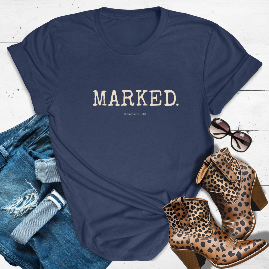 MARKED.™ Tee — Sealed by Heaven, Sent with Purpose.