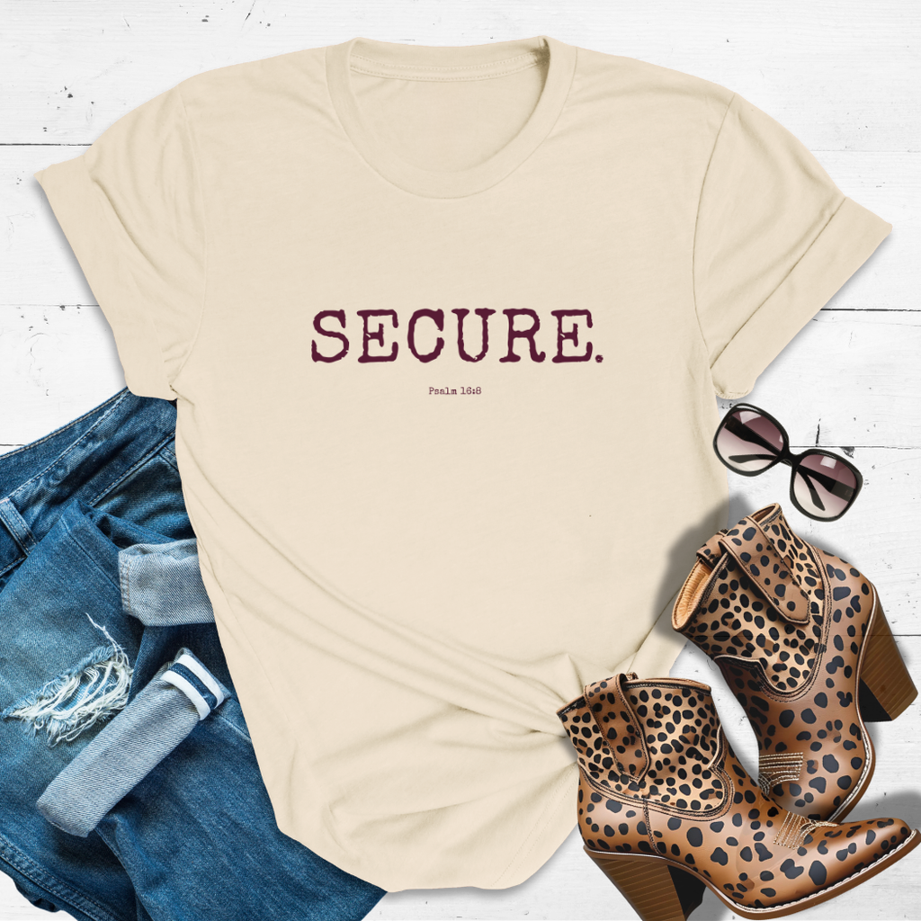 SECURE.™ Tee — The 'Shaken? Never Heard of Her' Tee