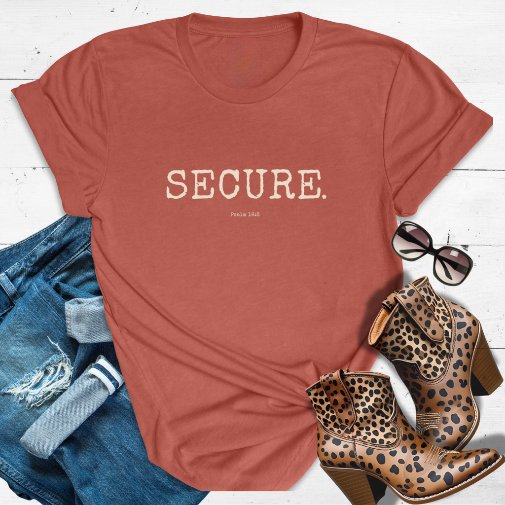 SECURE.™ Tee — The 'Shaken? Never Heard of Her' Tee