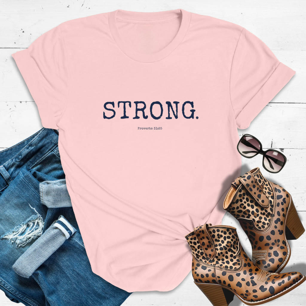 STRONG.™ Tee — Built Different. Prayed Different. Walks Different.