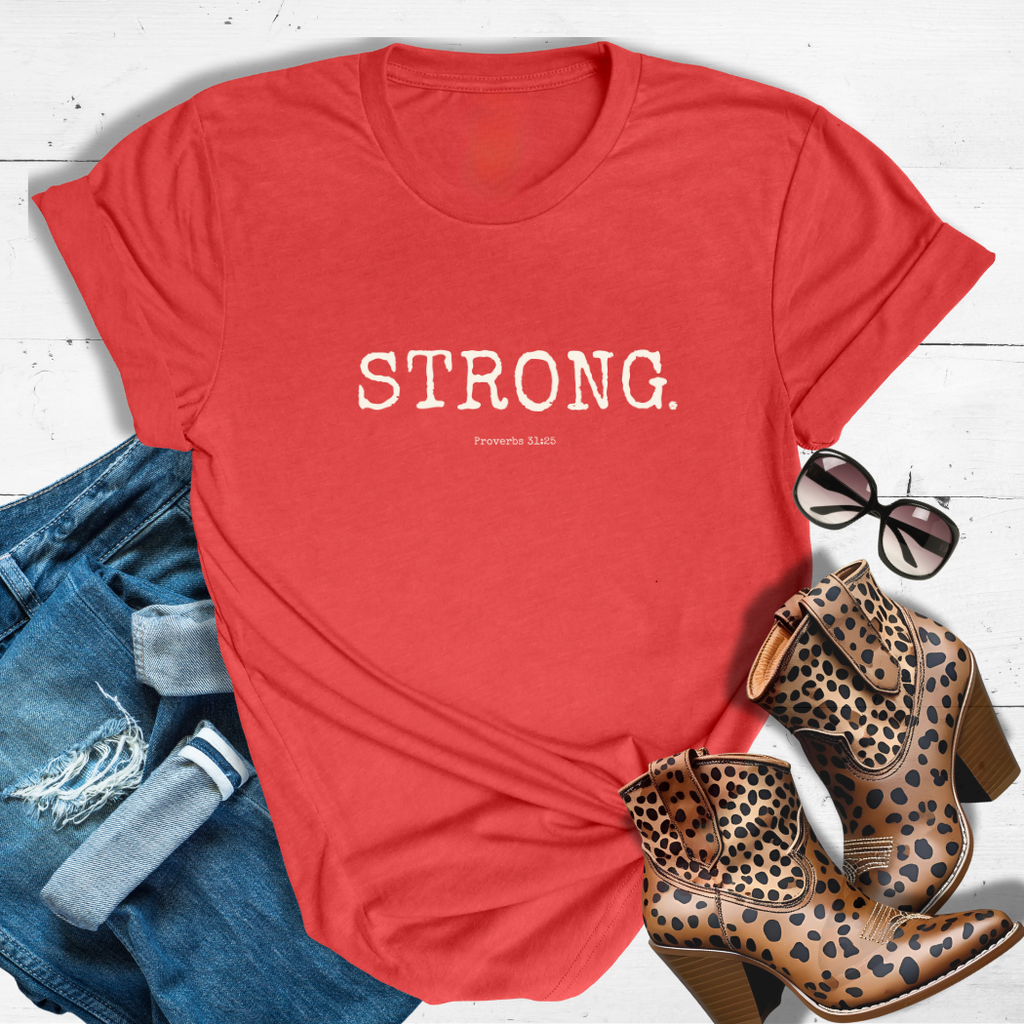 STRONG.™ Tee — Built Different. Prayed Different. Walks Different.