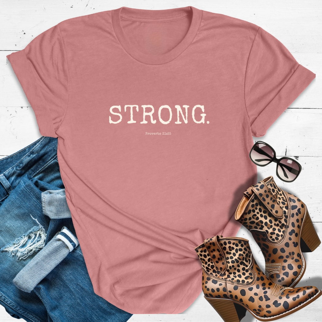 STRONG.™ Tee — Built Different. Prayed Different. Walks Different.