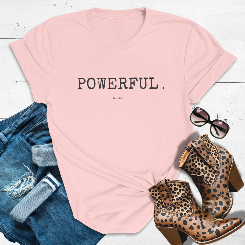 POWERFUL.™  Tee – Spirit Over Striving