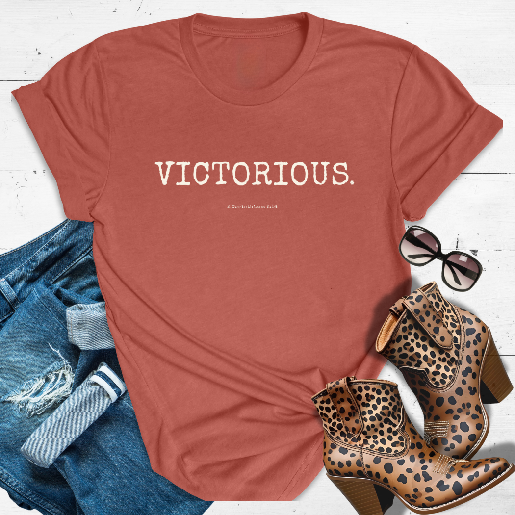 VICTORIOUS.™ Tee — Girl, You Already Won. Game Over.
