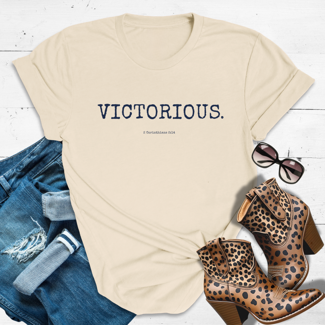 VICTORIOUS.™ Tee — Girl, You Already Won. Game Over.