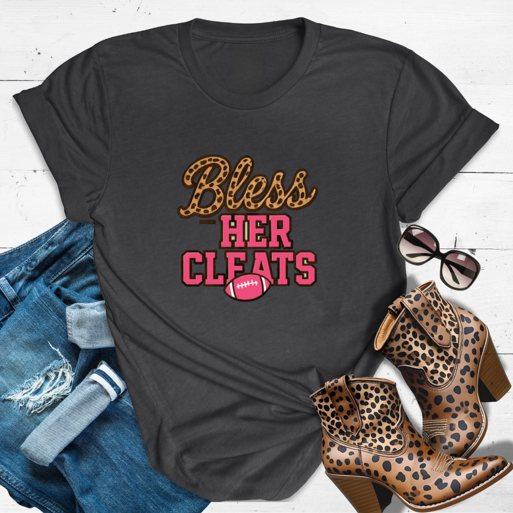 BLESS HER CLEATS.™ – “Leopard print never lost a game.”