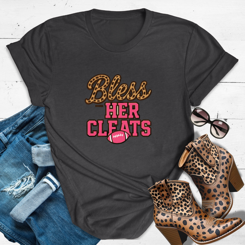 BLESS HER CLEATS.™ – “Leopard print never lost a game.”