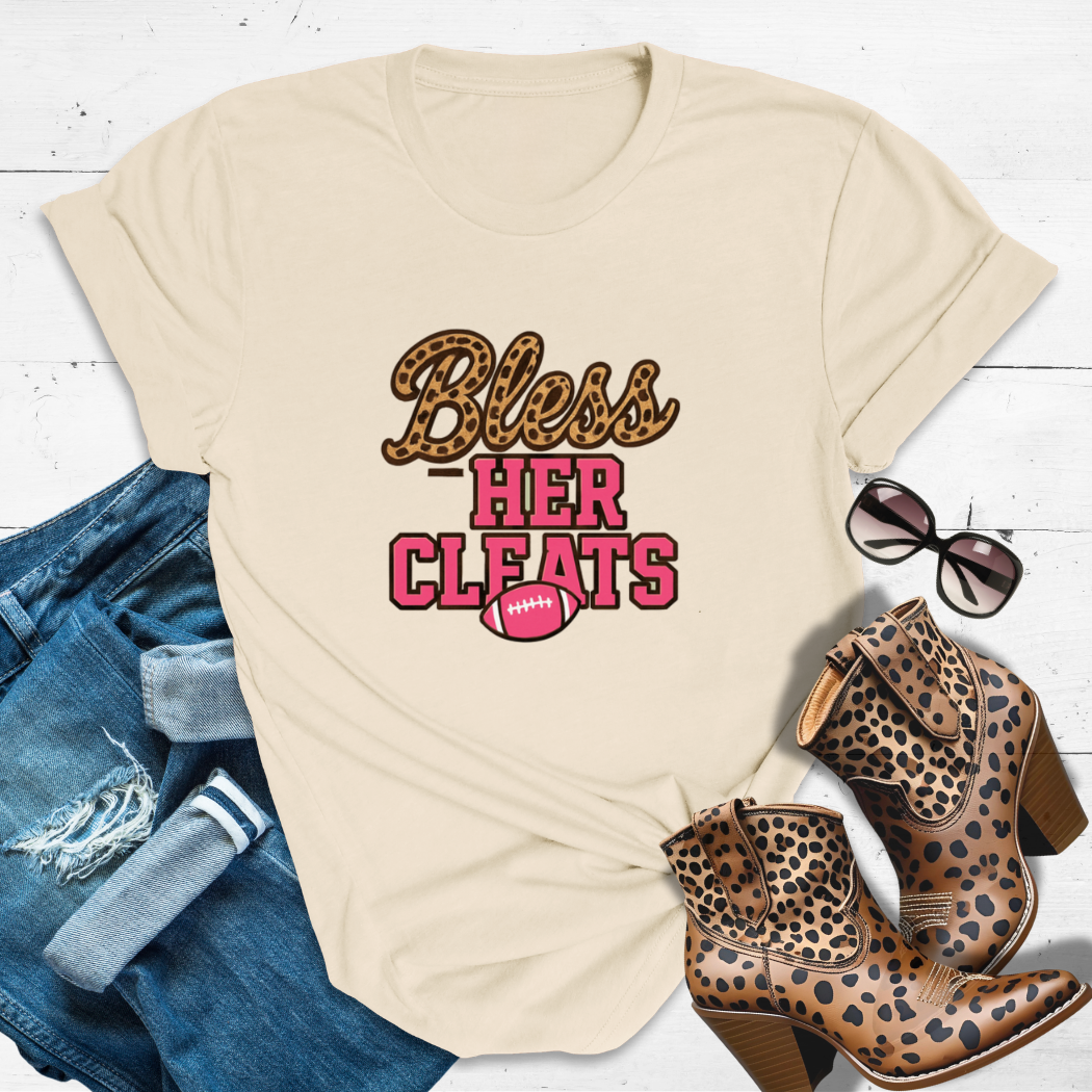 BLESS HER CLEATS.™ – “Leopard print never lost a game.”