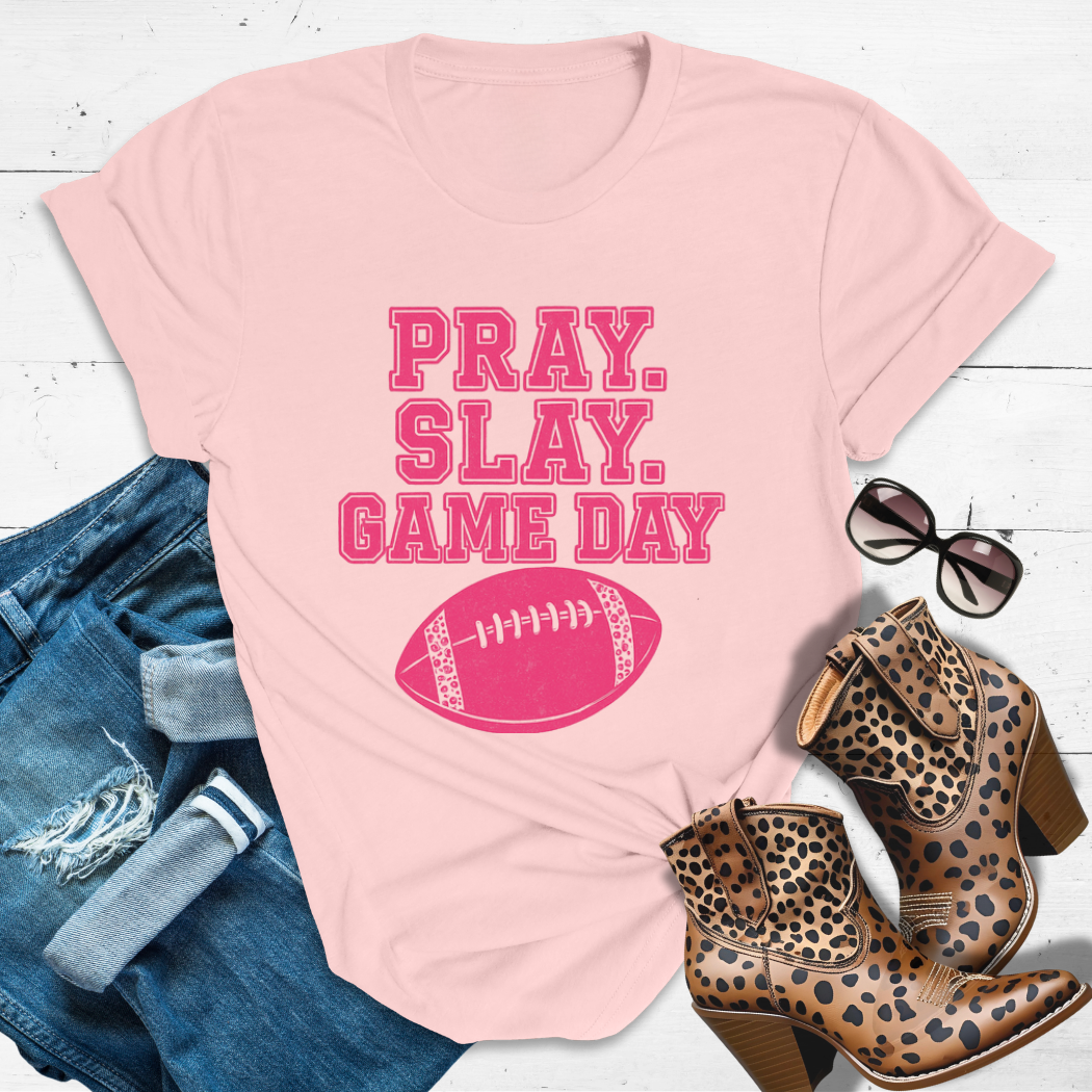PRAY. SLAY. GAME DAY.™ — Holy Spirit + Hail Marys.”