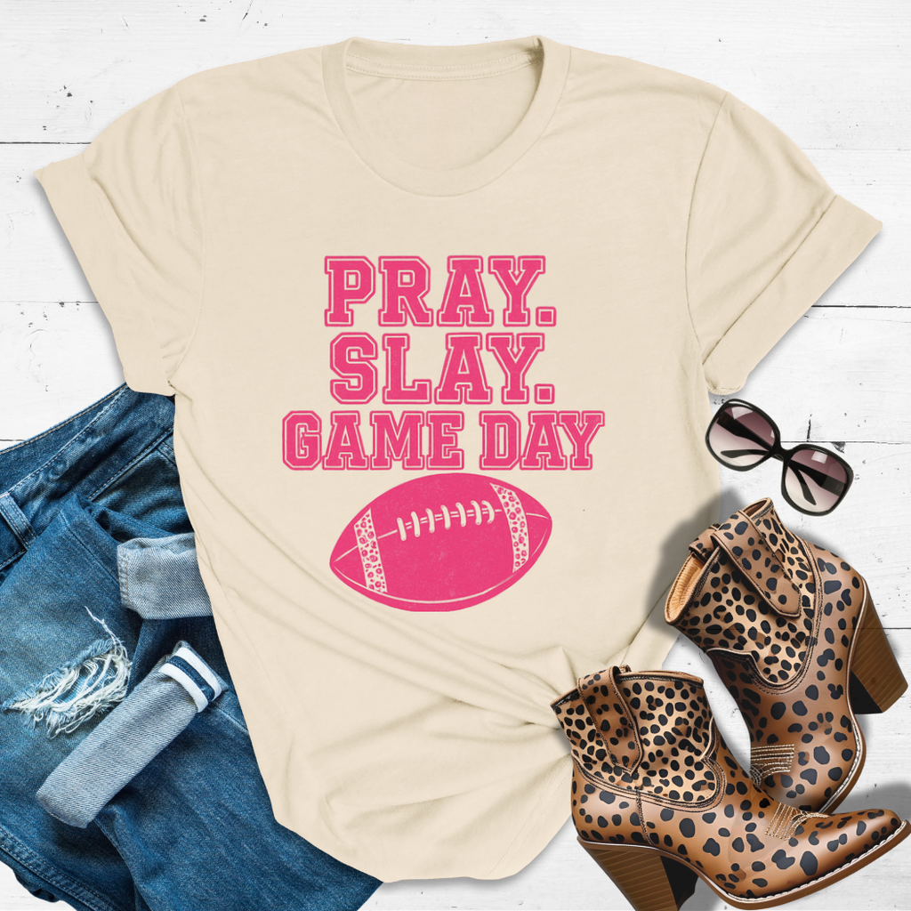 PRAY. SLAY. GAME DAY.™ — Holy Spirit + Hail Marys.”