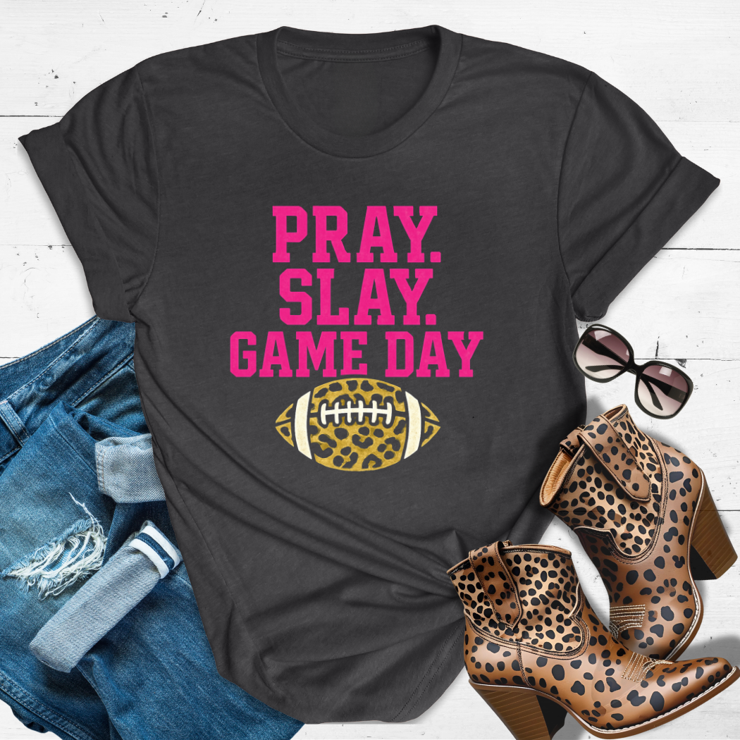 PRAY. SLAY. GAME DAY.™ — Holy Spirit + Hail Marys.”