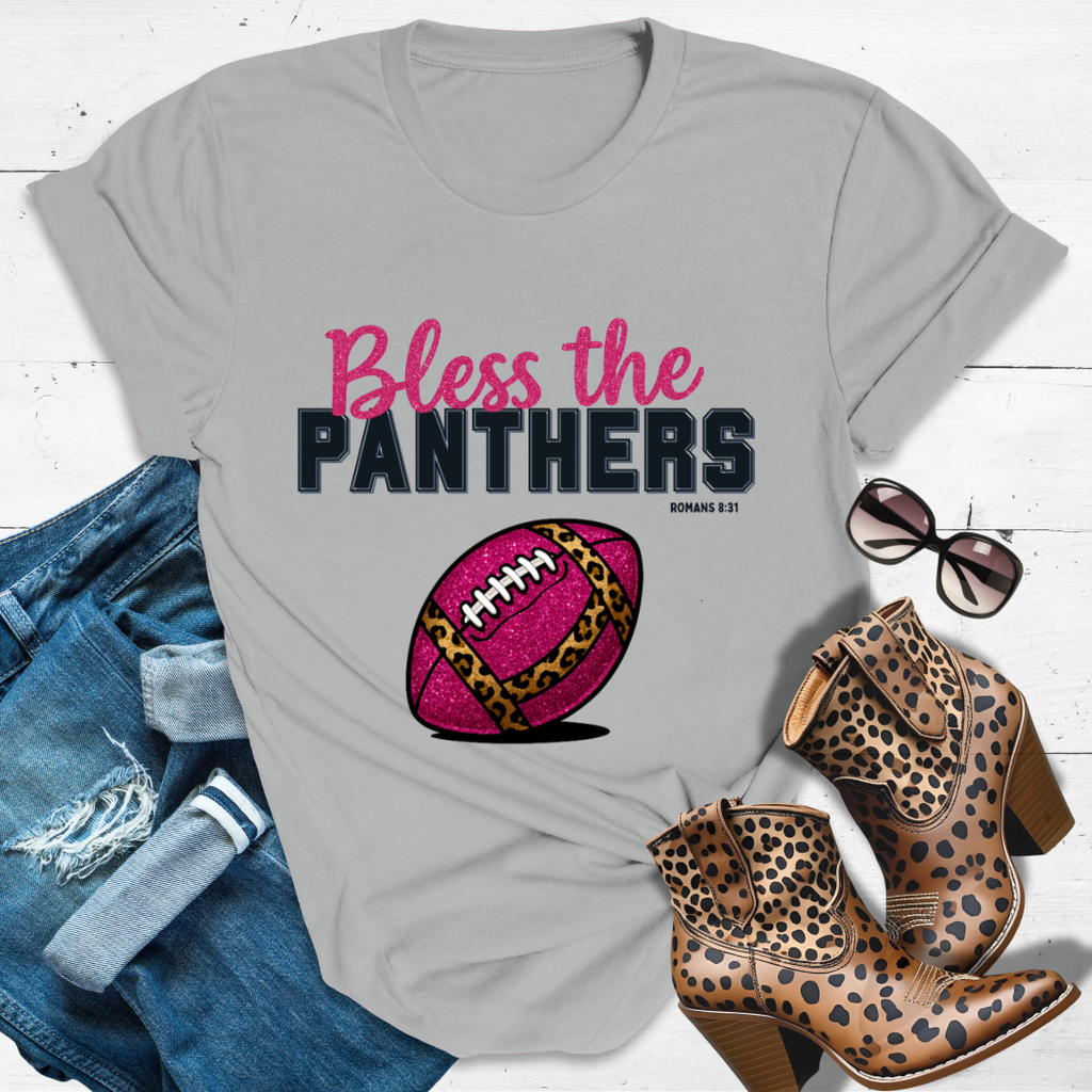BLESS THE PANTHERS™ Tee — Heaven’s got favorites — and she’s loud in the stands.