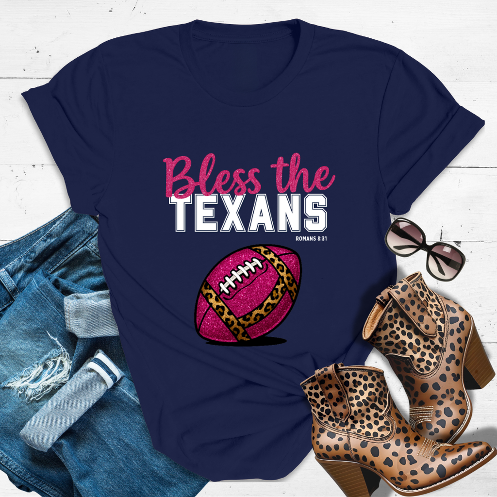BLESS THE TEXANS™ Tee — Heaven’s got favorites — and she’s loud in the stands.