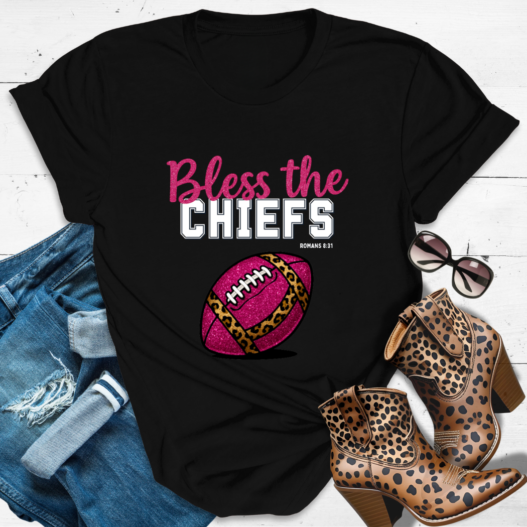 BLESS THE CHIEFS™ Tee — Heaven’s got favorites — and she’s loud in the stands.
