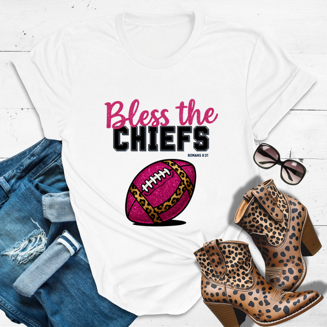 BLESS THE CHIEFS™ Tee — Heaven’s got favorites — and she’s loud in the stands.