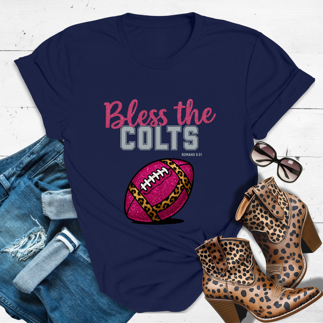 BLESS THE COLTS™ Tee — Heaven’s got favorites — and she’s loud in the stands.